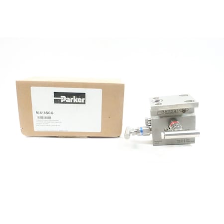 Parker 2 Valve Block/Bleed Assembly Pneumatic Valve Manifold M-618SCG